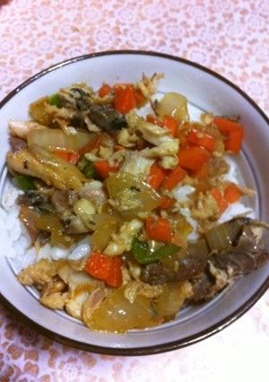 冷蔵庫の野菜と一緒に作る簡単塩サバ丼-レシピのメイン写真