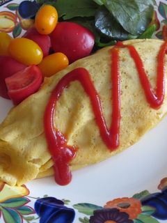 納豆とメンマで☆カッテージチーズオムレツ-レシピのメイン写真