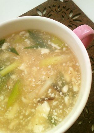 崩し豆腐のとろみ中華風スープ-レシピのメイン写真