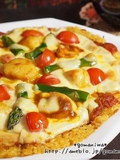 シーフードカレーライスピザ-レシピのメイン写真