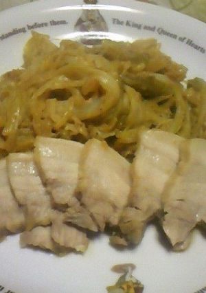 豚バラ肉とくたくたキャベツの煮込み-レシピのメイン写真