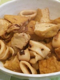 イカと厚揚げを使った✿煮物です♥-レシピのメイン写真