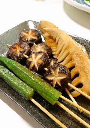 おうち居酒屋☆あっさり美味しい串焼き野菜-レシピのメイン写真