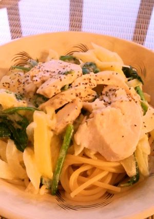 小麦粉なしで◆とろっとクリームパスタ◆-レシピのメイン写真