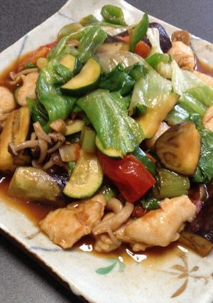 男の鶏肉レタス炒め-レシピのメイン写真