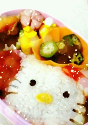 ☆お弁当☆キティちゃんおにぎり☆-レシピのメイン写真