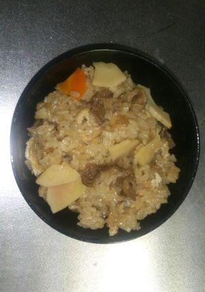 牛の甘辛混ぜ込みたけのこご飯-レシピのメイン写真