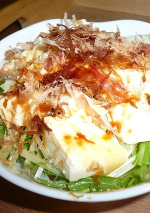 ふわっ☆しゃくっ☆豆腐と水菜の和風ご飯-レシピのメイン写真