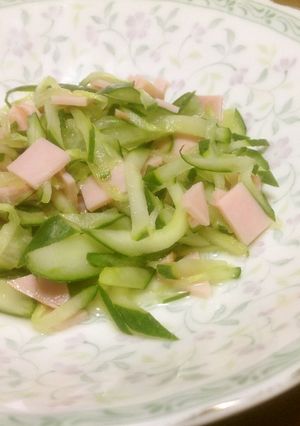 5分以内に完成❤︎簡単ハムキュウ♪-レシピのメイン写真