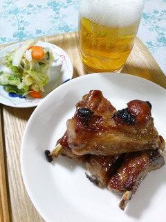 スペアリブのグリル***焼肉のたれ+醤油-レシピのメイン写真