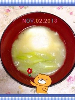落とし卵の味噌汁…其の3-レシピのメイン写真