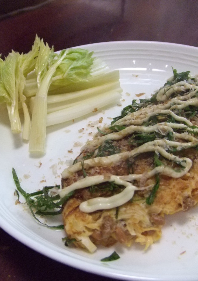 我が家の定番●納豆オムレツ-レシピのメイン写真