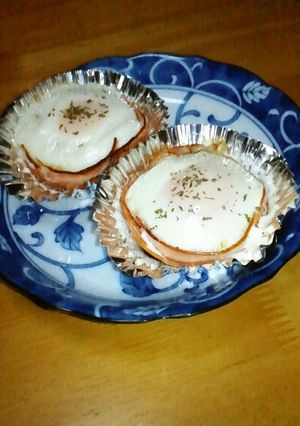 【魚焼きグリル】でハムエッグ☆お弁当に！-レシピのメイン写真