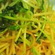 豆苗のシンプルパスタ