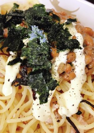 爆速！！納豆ツナマヨパスタ-レシピのメイン写真