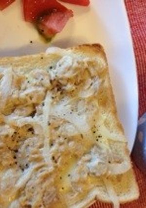 朝食ツナトースト-レシピのメイン写真