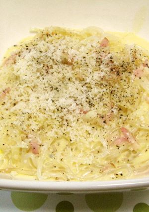 ヘルシー★糸こんにゃくのカルボナーラ-レシピのメイン写真