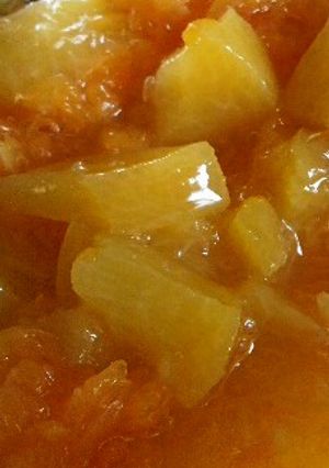 桃缶とネーブルの食べるジャム-レシピのメイン写真