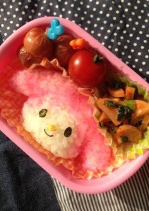 お弁当箱に入れやすいマイメロディキャラ弁-レシピのメイン写真