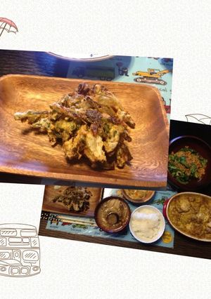 春菊のかきあげ☆サックサクで渋い幸せ-レシピのメイン写真