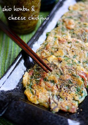 塩昆布と豚肉入りチーズのジョン（チヂミ）-レシピのメイン写真
