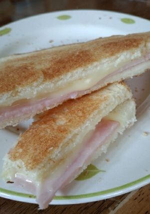超簡単！ハムとチーズのホットサンド-レシピのメイン写真