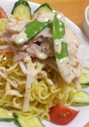 自家製ゴマみそダレ☆ラーメンサラダ-レシピのメイン写真