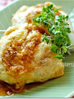 ☆油揚げのねぎ納豆詰め焼き 生姜醤油で☆-レシピのメイン写真