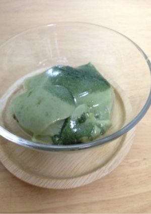 超簡単！マクロビ☆抹茶のパンナコッタ風☆-レシピのメイン写真