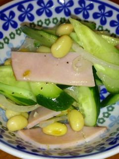 味噌豆がおいしい☆さっぱりサラダ-レシピのメイン写真