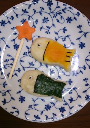 こどもの日に鯉のぼり離乳食プレート-レシピのメイン写真