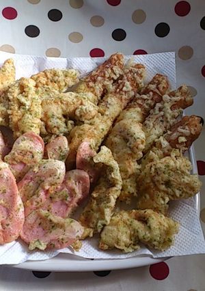ささみと竹輪と魚肉ソーセージの磯辺あげ-レシピのメイン写真