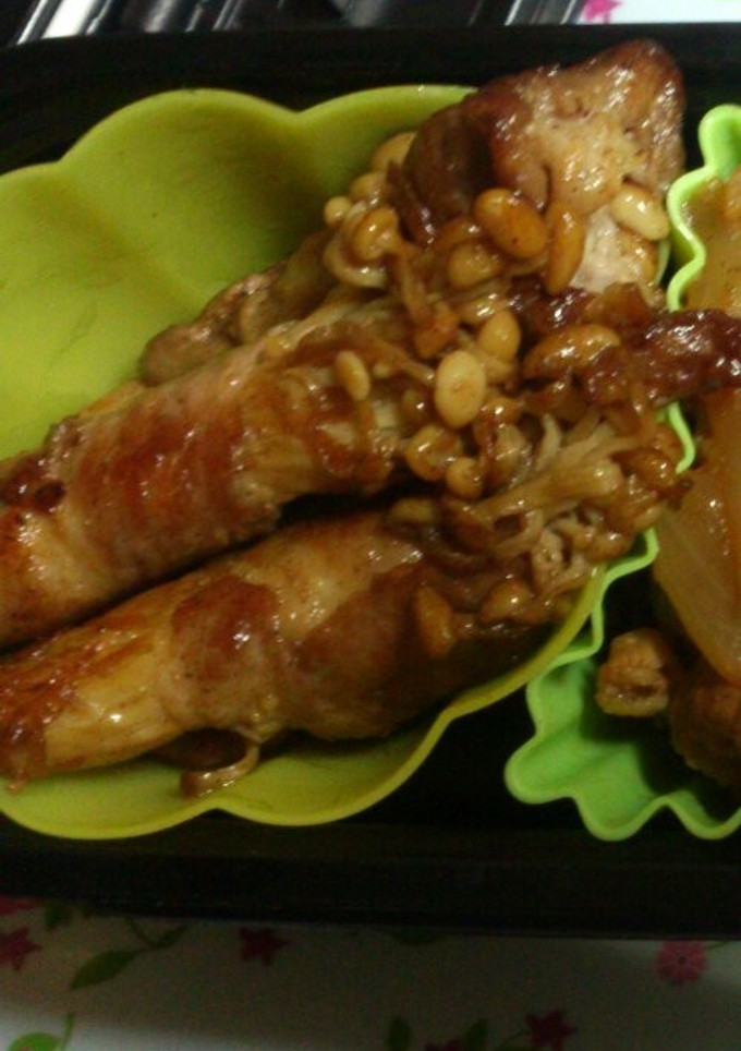 えのきの肉巻で簡単お弁当おかず☆☆節約？-レシピのメイン写真