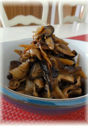 肉入りごぼうとしいたけのしぐれ煮-レシピのメイン写真