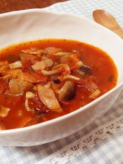 野菜たっぷりのトマトスープ-レシピのメイン写真