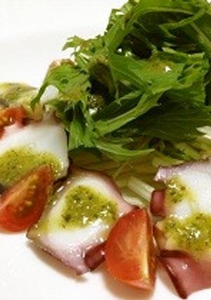 たこのカルパッチョバジルソース-レシピのメイン写真