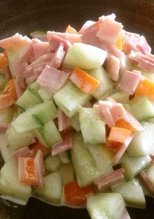 簡単！コロコロ野菜サラダ-レシピのメイン写真