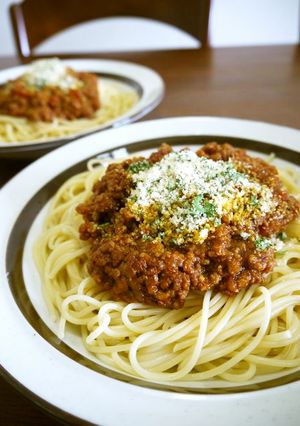 昔ながらの基本のミートソーススパゲティ♪-レシピのメイン写真