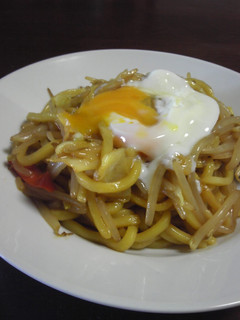 居酒屋の焼うどん風!焼きそば-レシピのメイン写真