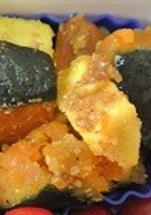 弁当用さつま芋とかぼちゃのゴママヨサラダ-レシピのメイン写真