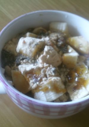 黒みつ＆きな粉をかけて〜豆腐スイーツ-レシピのメイン写真