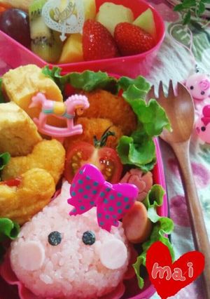 簡単☆キャラ弁*　ほっぺちゃん♪おにぎり-レシピのメイン写真