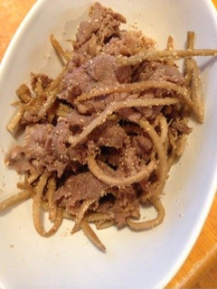 牛ごぼう-レシピのメイン写真