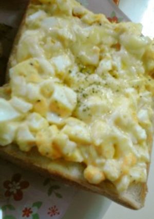 ゆで玉チーズトースト-レシピのメイン写真