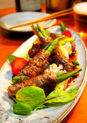 野菜たっぷり肉巻きサラダ-レシピのメイン写真