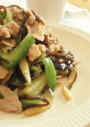 ふじっ子＋カレー粉で！青椒肉絲風-レシピのメイン写真