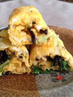 塩昆布と水菜の卵焼き-レシピのメイン写真