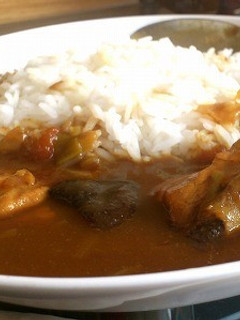 鶏もも肉と椎茸の純和風カレーライス-レシピのメイン写真