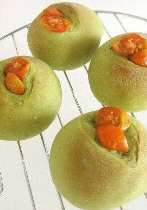 豆乳で抹茶パン♪-レシピのメイン写真