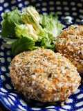 ひよこ豆おからと煎餅衣の揚げないコロッケ